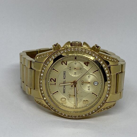 Michael Kors MK5166 Women's Gold Stainless Steel Analog Dial Quartz Watch MP58 - Picture 7 of 12